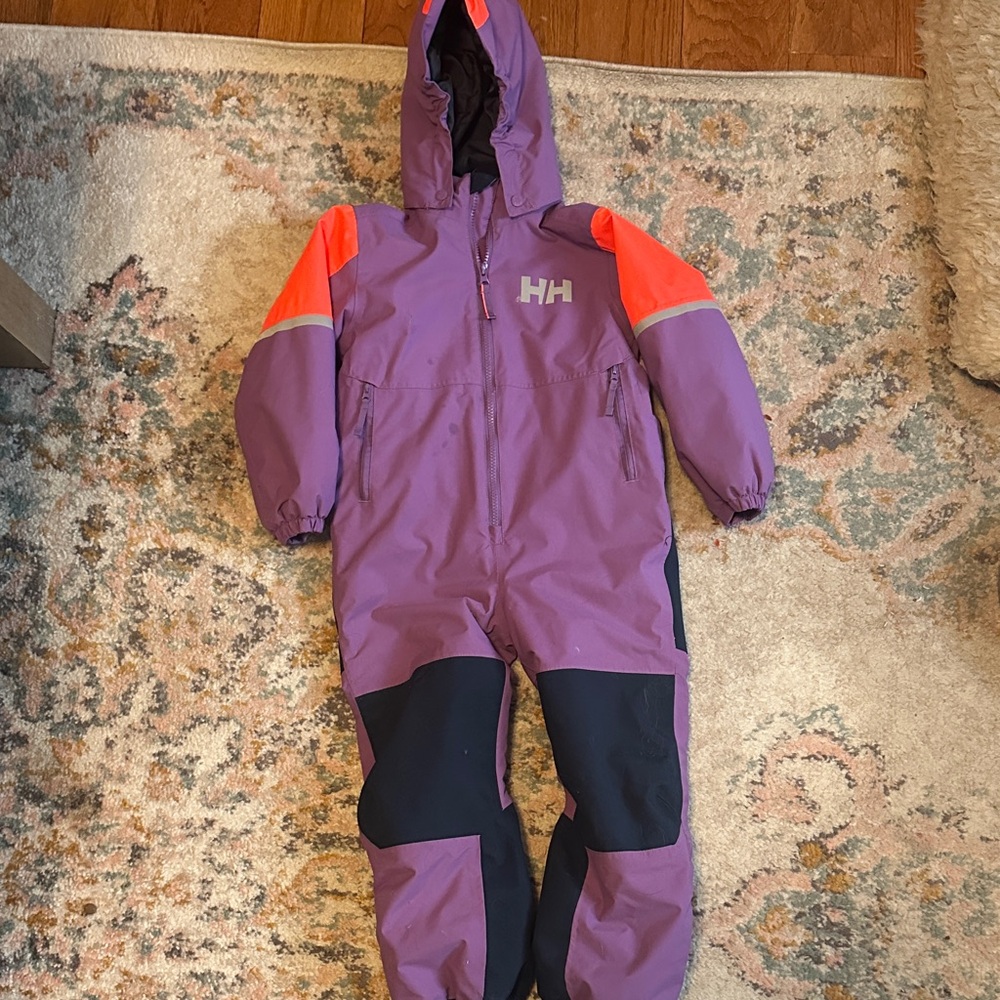 Helly Hansen Purple and Orange Snowsuit